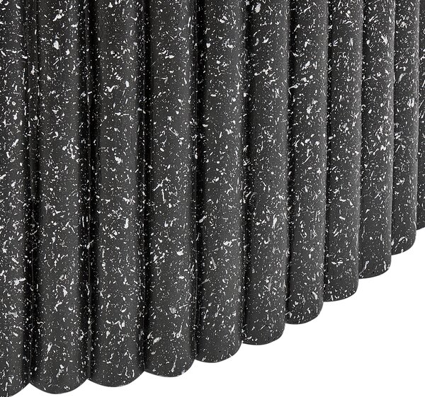 Konferenční stolek POZZA II 106 cm 106 cm Terrazzo efekt Černé terrazzo