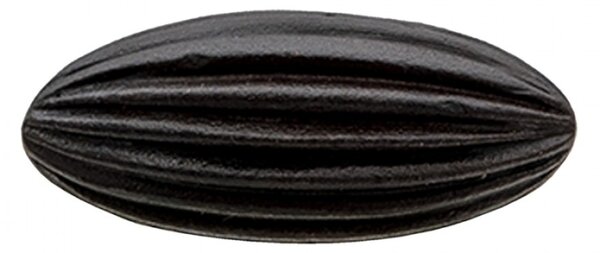 Sada 4ks černá oválná kovová úchytka Nout – 2x4x5 cm