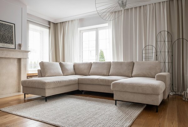 SEDACÍ SOUPRAVA, textil, béžová MID.YOU - Sedací soupravy, Online Only