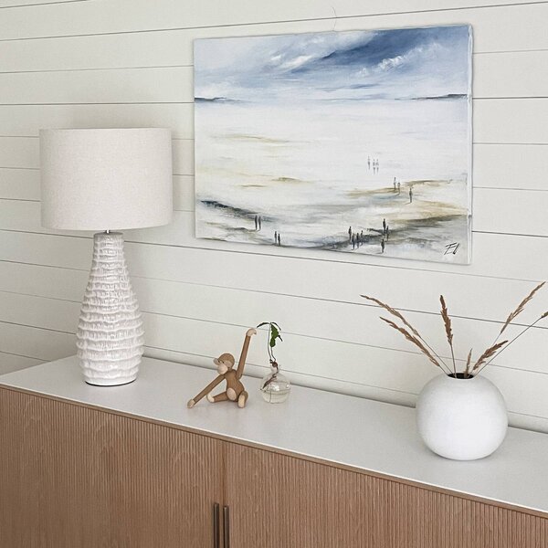 By Rydéns Stolní lampa Bartha od Rydens, krémová/béžová, výška 74 cm, Krémová / jantar, Obývací pokoj / jídelna, Keramika