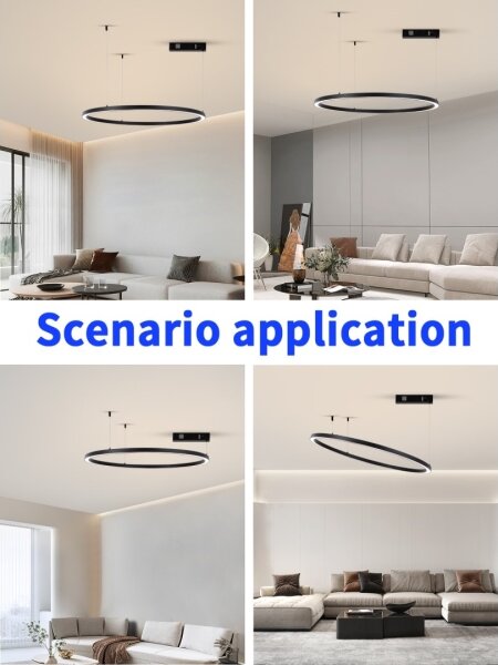 Immax NEO 07215L-LED Stmívatelný lustr na lanku FINO 60W/230V 80cm černá Tuya+DO
