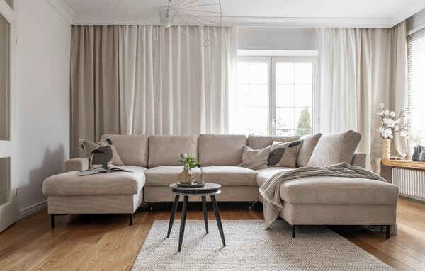 SEDACÍ SOUPRAVA, textil, béžová MID.YOU - Sedací soupravy, Online Only