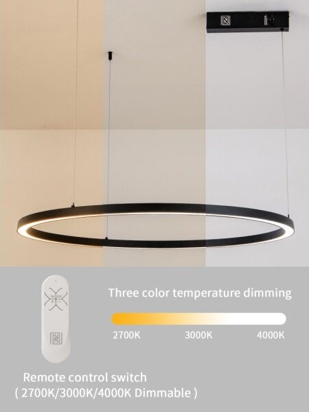 Immax NEO 07215L-LED Stmívatelný lustr na lanku FINO 60W/230V 80cm černá Tuya+DO