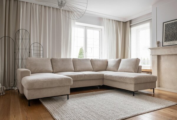 SEDACÍ SOUPRAVA, textil, béžová MID.YOU - Sedací soupravy, Online Only