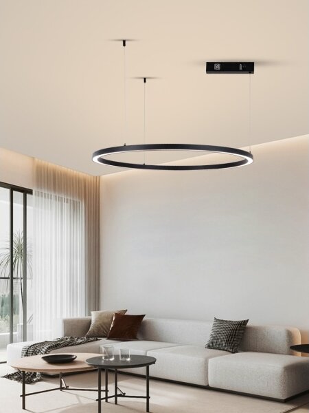 Immax NEO 07215L-LED Stmívatelný lustr na lanku FINO 60W/230V 80cm černá Tuya+DO