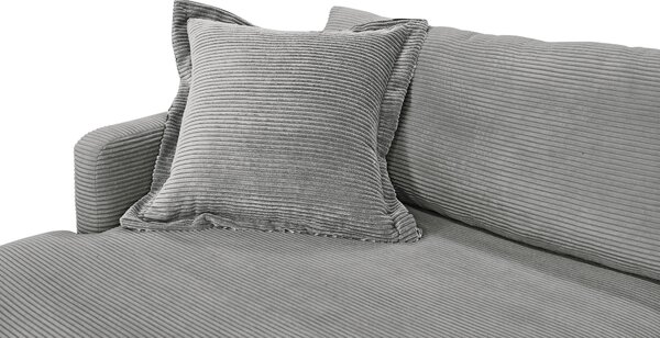 ROHOVÁ SEDAČKA, textil, šedá P & B - Sedací soupravy, Online Only