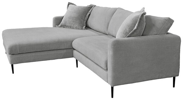 ROHOVÁ SEDAČKA, textil, šedá P & B - Sedací soupravy, Online Only