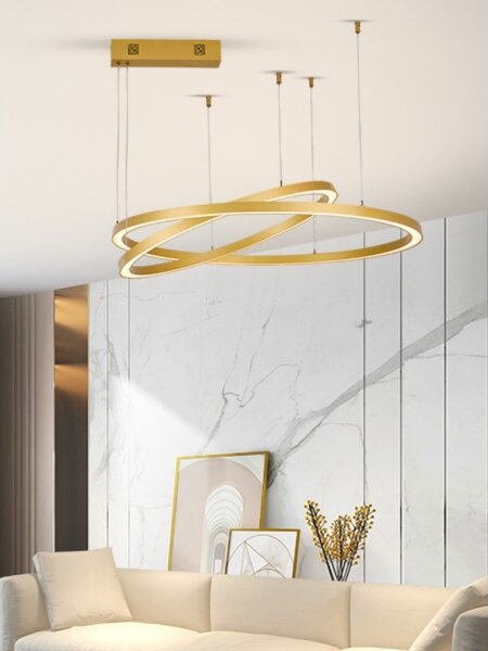 Immax NEO 07218L - LED Stmívatelný lustr FINO 93W/230V 60/80cm zlatá Tuya+DO