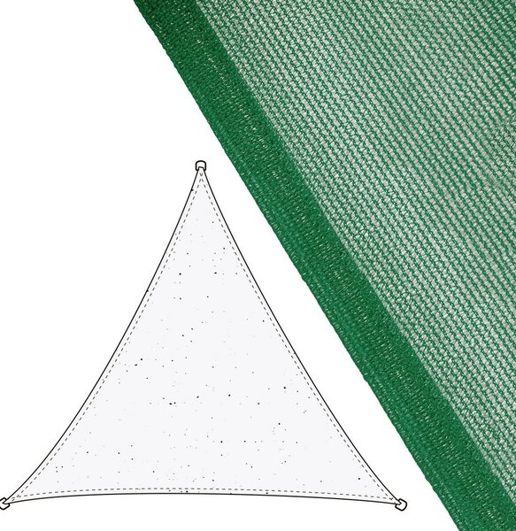 BigBuy Home Stínící plachty Markýza Zelená Polyetylen 500 x 500 x 0,5 cm