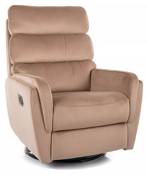 Rozkládací křeslo Argos Velvet, béžová