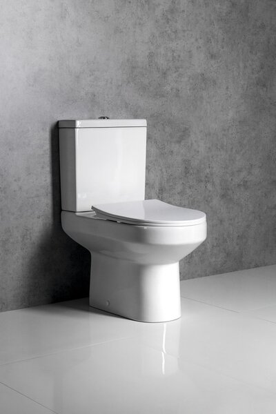 Aqualine Aqualine, VERMET WC kombi mísa, spodní/zadní odpad, bílá, VR038