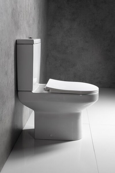 Aqualine Aqualine, VERMET WC kombi mísa, spodní/zadní odpad, bílá, VR038