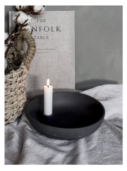 Keramický svícen Lidatorp Dark Grey L Storefactory Scandinavia
