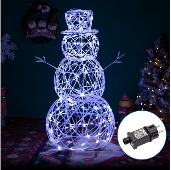 Aigostar-LED Venkovní vánoční dekorace LED/3,6W/31/230V 6500K 60cm IP44 sněhulák