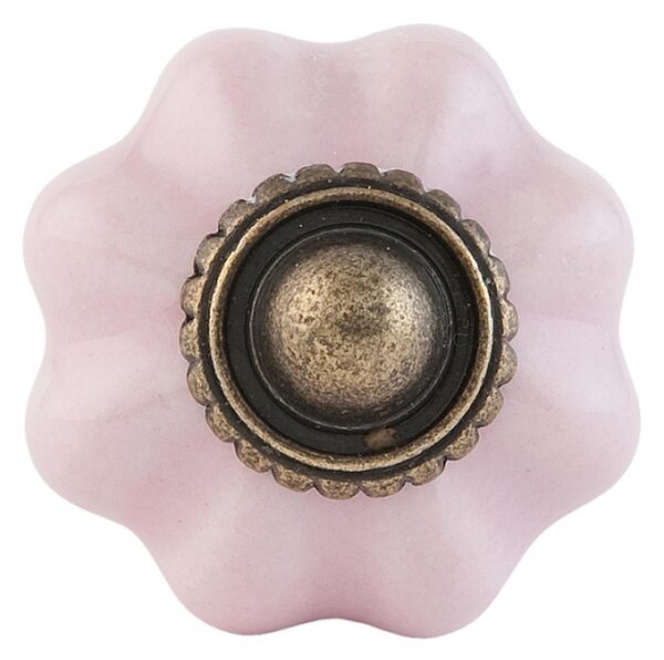 Keramická úchytka Cathelijne světle růžová – 3 cm