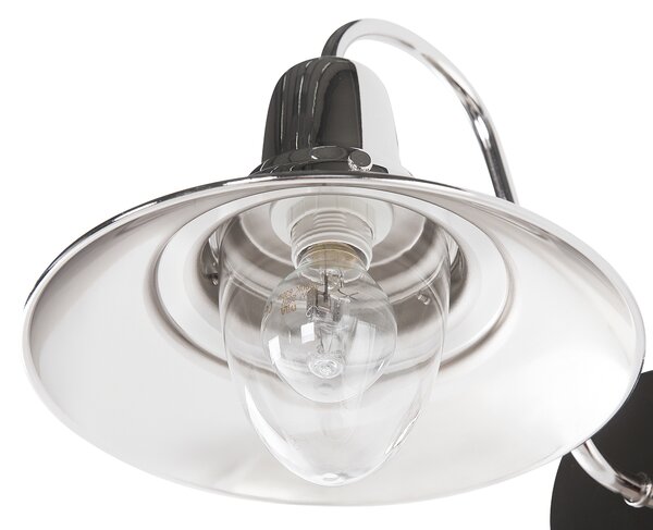 Nástěnná lampa LUZA Stříbrná Kov