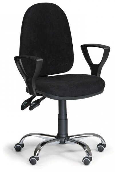 Kancelářská židle Torino Biedrax Z9647C s područkami a chromovaným křížem