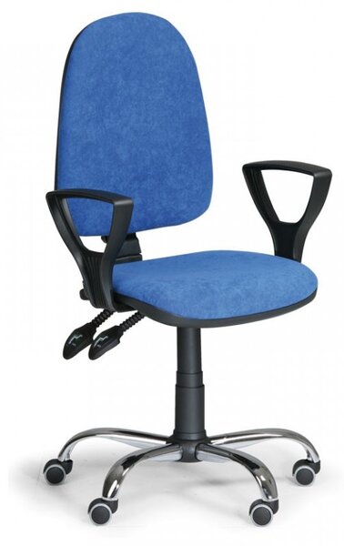 Kancelářská židle Torino Biedrax Z9647M s područkami a chromovaným křížem