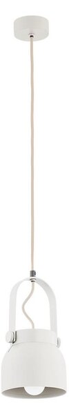 Argon 8290 - Lustr na lanku LOGAN 1xE27/15W/230V pr. 14 cm bílá