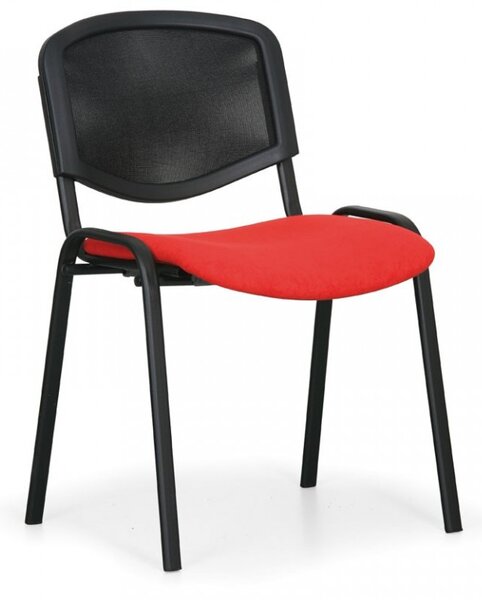 Konferenční čalouněná židle, červená Biedrax Z9850CV