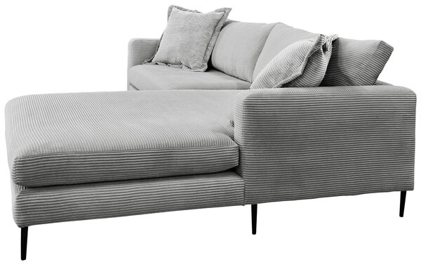 ROHOVÁ SEDAČKA, textil, šedá P & B - Sedací soupravy, Online Only