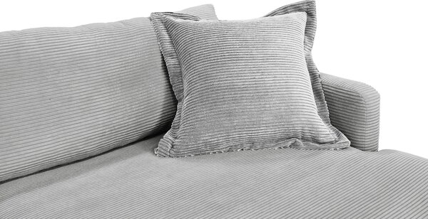 ROHOVÁ SEDAČKA, textil, šedá P & B - Sedací soupravy, Online Only