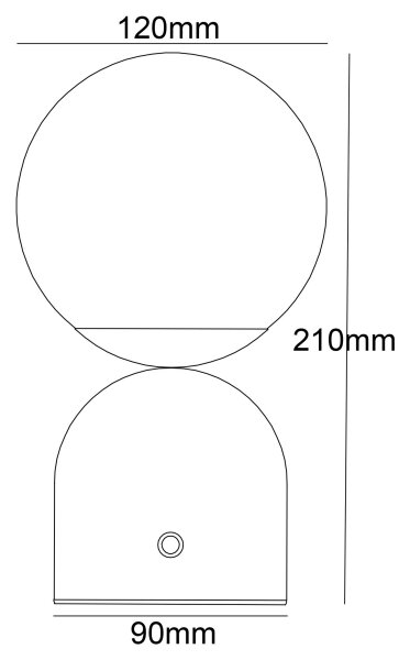 Globo 21006S - LED Stmívatelná dotyková stolní lampa JULSY LED/2,5W/3,7V černá
