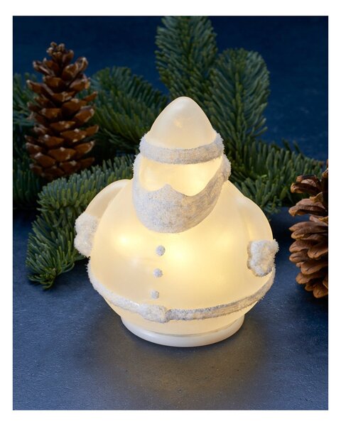 Skleněný svítící Santa Claus 12,5 cm Sirius