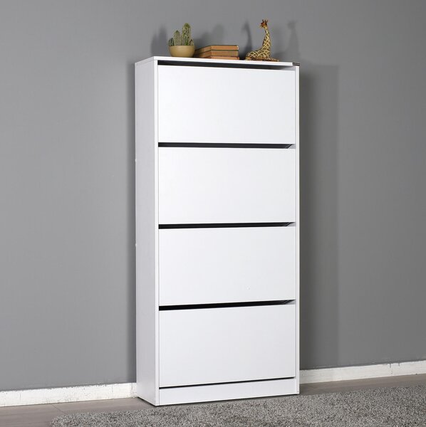 Botník (skříňka na boty) Nimelo 4 (bílá). Akce -25%