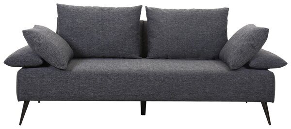 ROZKLÁDACÍ POHOVKA, textil, tmavě šedá Livetastic - Rozkládací pohovky, Online Only