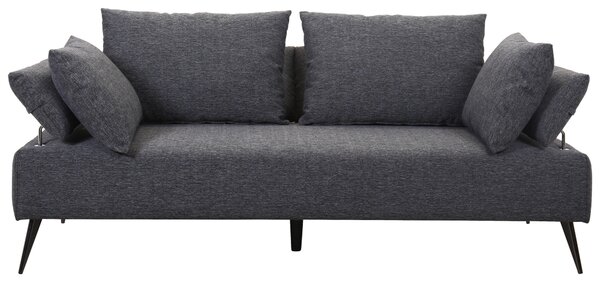 ROZKLÁDACÍ POHOVKA, textil, tmavě šedá Livetastic - Rozkládací pohovky, Online Only