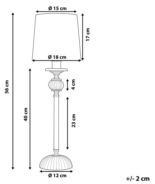 Stolní lampa KUBENA Kov Černá
