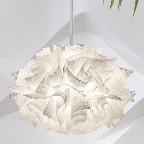 SLAMP VELSXS0CTR01TMS000EU Veli Couture Mini Suspension, závěsné svítidlo s transparentním kabelem, 1x12W LED E27, prům. 32cm