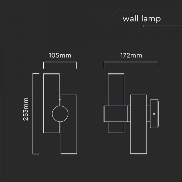 LED Venkovní nástěnné bodové svítidlo 2xLED/3W/230V 3000K IP44 bílá