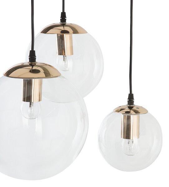 Závěsná lampa LADON Sklo Průhledná