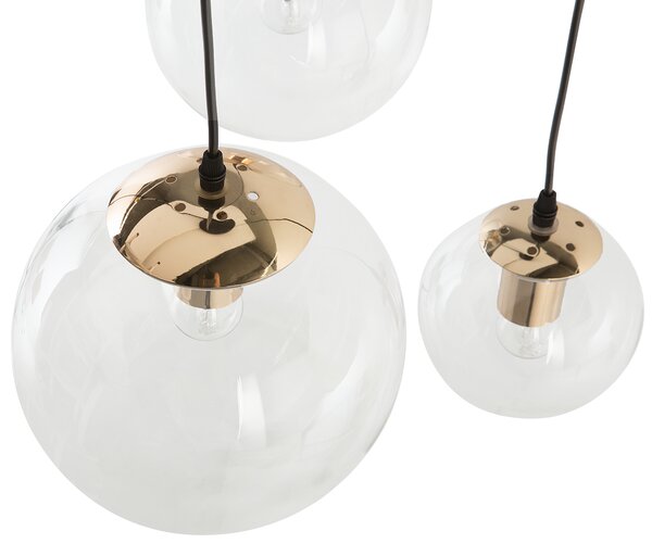 Závěsná lampa LADON Sklo Průhledná