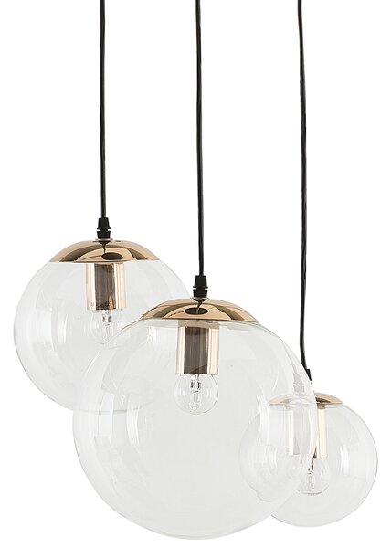 Závěsná lampa LADON Sklo Průhledná