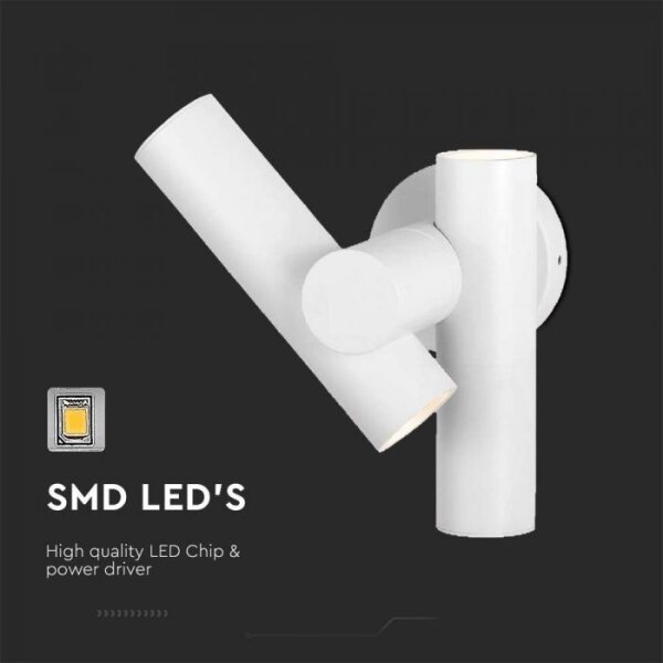 LED Venkovní nástěnné bodové svítidlo 2xLED/3W/230V 3000K IP44 bílá
