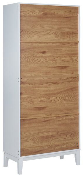 Skleněná vitrína RUMSON 80 cm Bílá