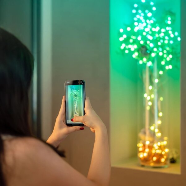 Twinkly TWKC200RGB-G - LED RGB Stmívatelný řetěz 200xLED 14 m USB Wi-Fi