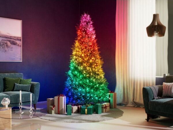 Twinkly TWKS100RGB-T - LED RGB Stmívatelný řetěz 100xLED 8 m USB Wi-Fi