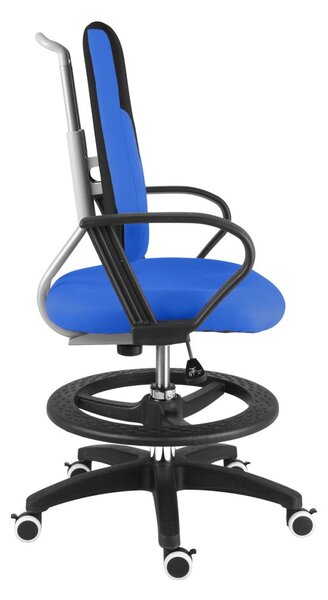 Dětská rostoucí židle Neoseat KINDER — látka, černá / modrá