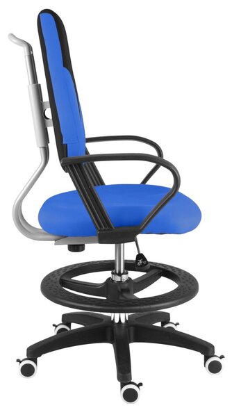 Dětská rostoucí židle Neoseat KINDER — látka, černá / modrá