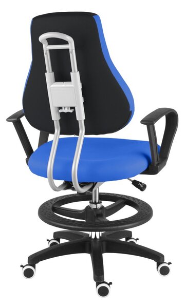 Dětská rostoucí židle Neoseat KINDER — látka, černá / modrá