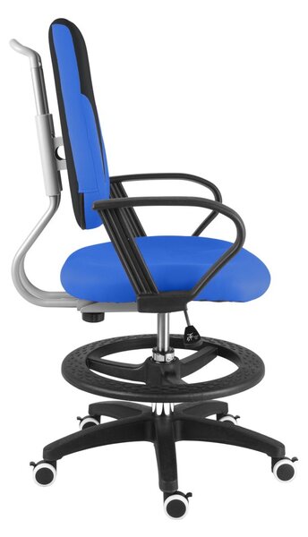Dětská rostoucí židle Neoseat KINDER — látka, černá / modrá