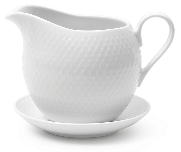 Porcelánový omáčník Rhombe Sauce Boat 67 cl Lyngby Porcelaen