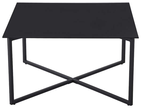 KONFERENČNÍ STOLEK, černá, kov, sklo, 80/80/45 cm Carryhome - Konferenční stolky