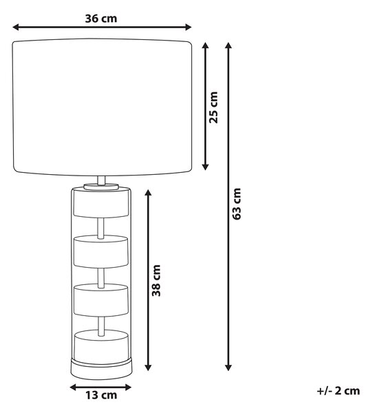 Stolní lampa BEATTON Kov Zlatá