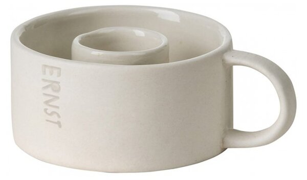Svícen s ouškem Ljusstake White Ernst