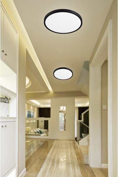 Top Light - LED Stmívatelné stropní svítidlo REVIT LED/70W/230V pr. 75 cm černá